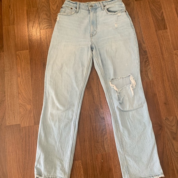 Abercrombie & Fitch Denim - Abercrombie curve love 90’s straight ultra high rise jeans